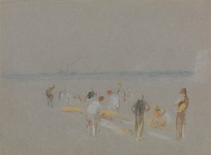 グッドウィンサンズのクリケット 作： Joseph Mallord William Turner